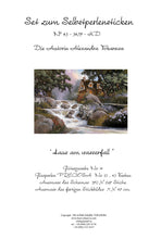 Lade das Bild in den Galerie-Viewer, Stickpackung mit Perlen "Haus am Wasserfall"