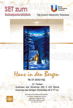 Lade das Bild in den Galerie-Viewer, Stickpackung mit Perlen "Haus in den Bergen"