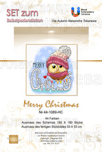 Lade das Bild in den Galerie-Viewer, Stickpackung mit Perlen "Merry Christmas"