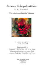 Lade das Bild in den Galerie-Viewer, Stickpackung mit Perlen "Mohnblumenfantasie"