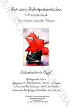 Lade das Bild in den Galerie-Viewer, Stickpackung mit Perlen "Scharlachrote Segel"