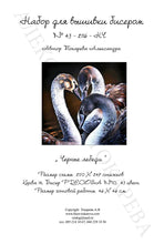 Lade das Bild in den Galerie-Viewer, Stickpackung mit Perlen "Schwarzer Schwan"