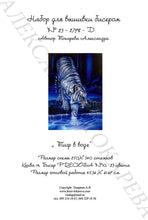 Lade das Bild in den Galerie-Viewer, Stickpackung mit Perlen "Tiger im Wasser"