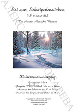 Lade das Bild in den Galerie-Viewer, Stickpackung mit Perlen "Wintersonnenuntergang"