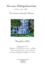 Lade das Bild in den Galerie-Viewer, Stickpackung mit Perlen "Wasserfall im Wald"
