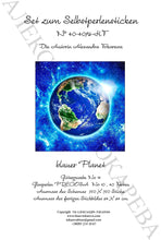 Lade das Bild in den Galerie-Viewer, Stickpackung mit Perlen "blauer Planet"