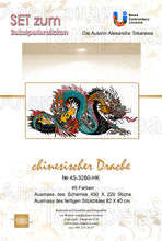 Lade das Bild in den Galerie-Viewer, Stickpackung mit Perlen "chinesischer Drache"
