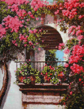 Lade das Bild in den Galerie-Viewer, Stickpackung mit Perlen "Balkon"