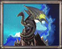 Lade das Bild in den Galerie-Viewer, Stickpackung mit Perlen "Drago"