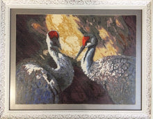 Lade das Bild in den Galerie-Viewer, Stickpackung mit Perlen "Ein Vogelpaar"