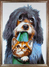 Lade das Bild in den Galerie-Viewer, Stickpackung mit Perlen "Freundschaft"