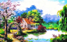 Lade das Bild in den Galerie-Viewer, Stickpackung mit Perlen "Frühlingsmärchen"