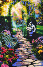 Lade das Bild in den Galerie-Viewer, Stickpackung mit Perlen "Gartenparadies"