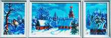 Lade das Bild in den Galerie-Viewer, Stickpackung mit Perlen "Wintermarchen" (Triptychon)
