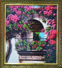 Lade das Bild in den Galerie-Viewer, Stickpackung mit Perlen "Balkon"