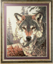 Lade das Bild in den Galerie-Viewer, Stickpackung mit Perlen "Wolfsblick"