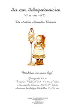 Lade das Bild in den Galerie-Viewer, Stickpackung mit Perlen "Mädchen mit einem Vogel"