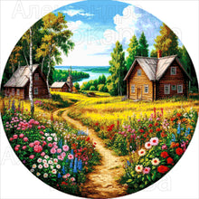 Lade das Bild in den Galerie-Viewer, Stickpackung mit Perlen &quot;Sommer im Dorf&quot;
