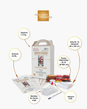 Lade das Bild in den Galerie-Viewer, Stickpackung mit Perlen &quot;verschneite Weihnachten&quot;
