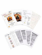 Lade das Bild in den Galerie-Viewer, Stickpackung mit Perlen &quot;Halloween-Schloss&quot;
