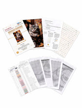 Lade das Bild in den Galerie-Viewer, Stickpackung mit Perlen &quot;Katze im Laub&quot;
