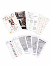 Lade das Bild in den Galerie-Viewer, Stickpackung mit Perlen "der Weg zum Haus"
