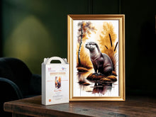 Lade das Bild in den Galerie-Viewer, Stickpackung mit Perlen "Flussotter"
