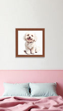 Lade das Bild in den Galerie-Viewer, Stickpackung mit Perlen &quot;Fröhlicher Bichon&quot;
