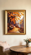 Lade das Bild in den Galerie-Viewer, Stickpackung mit Perlen "Park am Fluss"
