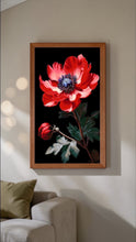 Lade das Bild in den Galerie-Viewer, Stickpackung mit Perlen "Rote Anemone"
