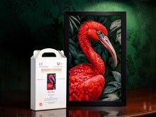 Lade das Bild in den Galerie-Viewer, Stickpackung mit Perlen "Roter Ibis"
