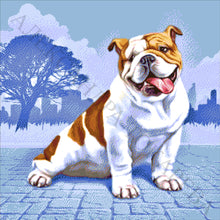 Lade das Bild in den Galerie-Viewer, Stickpackung mit Perlen &quot;Bulldogge&quot;
