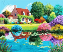 Lade das Bild in den Galerie-Viewer, Stickpackung mit Perlen &quot;Bunte Sommerfarben&quot;
