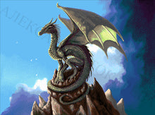 Lade das Bild in den Galerie-Viewer, Stickpackung mit Perlen &quot;Drago&quot;
