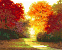 Lade das Bild in den Galerie-Viewer, Stickpackung mit Perlen &quot;Herbstfarben&quot;
