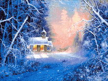 Lade das Bild in den Galerie-Viewer, Stickpackung mit Perlen &quot;Winternacht&quot;
