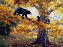 Lade das Bild in den Galerie-Viewer, Stickpackung mit Perlen &quot;Bären auf dem Baum&quot;
