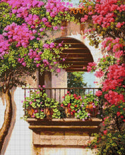 Lade das Bild in den Galerie-Viewer, Stickpackung mit Perlen &quot;Balkon&quot;
