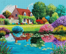 Lade das Bild in den Galerie-Viewer, Stickpackung mit Perlen &quot;Bunte Sommerfarben&quot;
