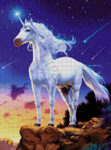 Lade das Bild in den Galerie-Viewer, Stickpackung mit Perlen &quot;Einhorn&quot;
