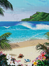 Lade das Bild in den Galerie-Viewer, Stickpackung mit Perlen &quot;Hawaii&quot;
