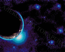 Lade das Bild in den Galerie-Viewer, Stickpackung mit Perlen &quot;Kosmos&quot;
