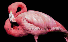 Lade das Bild in den Galerie-Viewer, Stickpackung mit Perlen &quot;Rosa Flamingo&quot;
