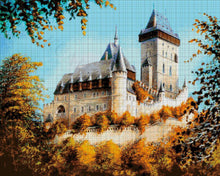 Lade das Bild in den Galerie-Viewer, Stickpackung mit Perlen &quot;Schloss&quot;
