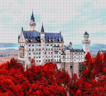 Lade das Bild in den Galerie-Viewer, Stickpackung mit Perlen &quot;Schloss Neuschwanstein&quot;
