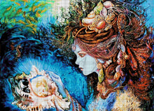 Lade das Bild in den Galerie-Viewer, Stickpackung mit Perlen &quot;Sea Diva&quot;
