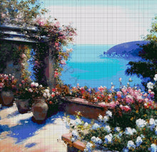 Lade das Bild in den Galerie-Viewer, Stickpackung mit Perlen &quot;Sonniges Ufer&quot;
