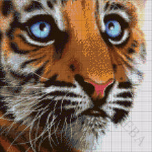Lade das Bild in den Galerie-Viewer, Stickpackung mit Perlen &quot;Tigerjunge&quot;
