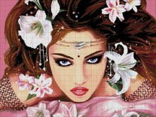 Lade das Bild in den Galerie-Viewer, Stickpackung mit Perlen &quot;orientalische Schönheit&quot;
