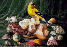 Lade das Bild in den Galerie-Viewer, Stickpackung mit Perlen &quot;Vogel und Muscheln&quot;
